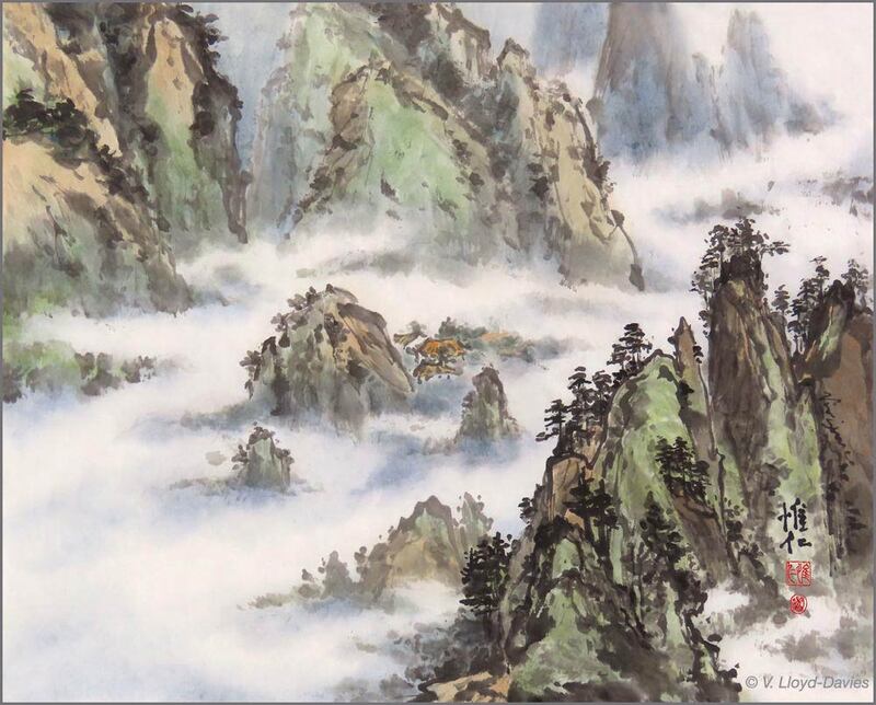 Chinese mountains and mist